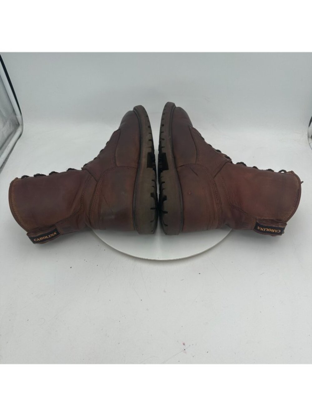 Carolina Men Size 13 Brown Leather 8" Soft Toe Waterproof Work Boot - Picture 6 of 11